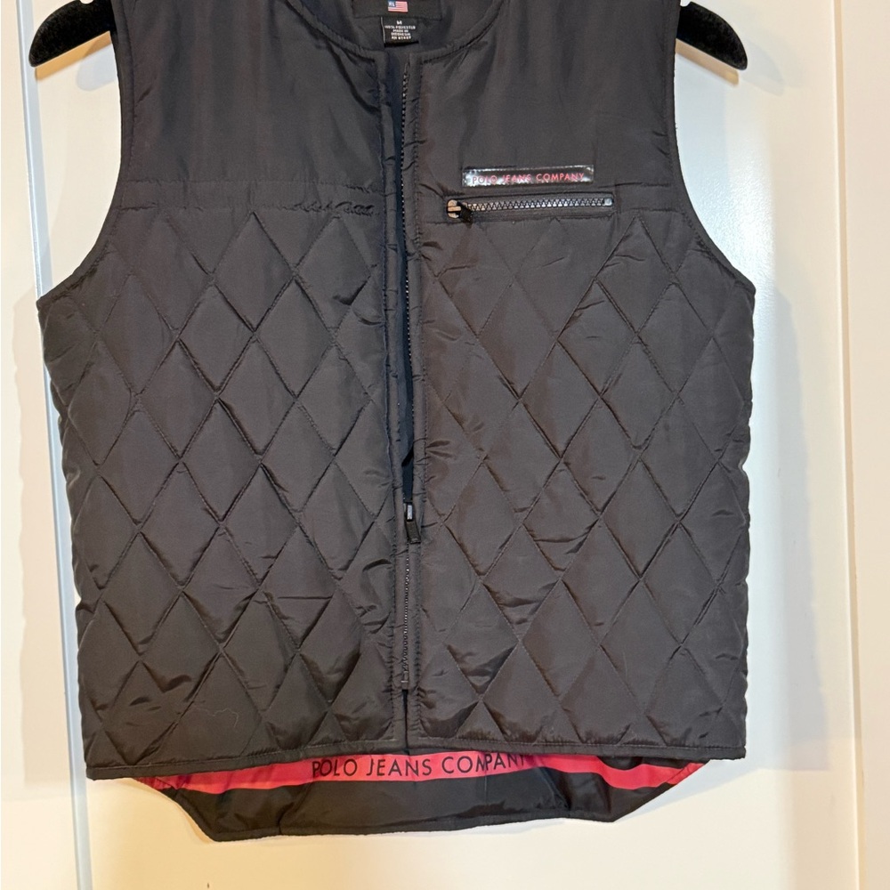 Polo by Ralph Lauren Black Quilted Vest